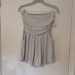NWT Final Touch Light Gray Romper